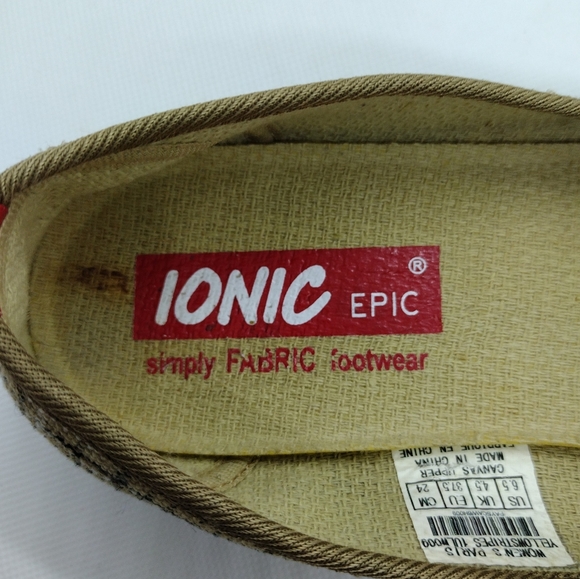 IONIC Yellow Stripes Paris Slip-On Flats SIZE 6.5 - Picture 7 of 8